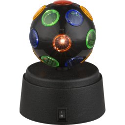 LED STONA LAMPA 0.06W RGB BATERIJSKA DISCO KUGLA 28017 GLOBO
