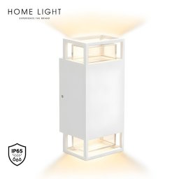 SPOLJNA ZIDNA LAMPA 2XGU10 BELA 2201 2 IP65 BBLINK