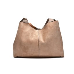 T012630TAP – Taupe velur ceger torba sa metalnim ukrasom