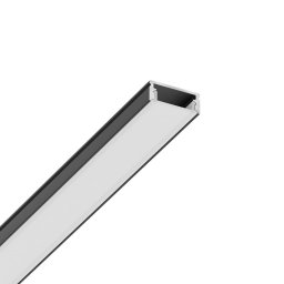 Nadgradni aluminijumski profil za LED trake SR1707, 2 m (Boja profila: Crna)