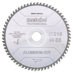 Metabo List kružne testere za drvo professional HV/CT 216x30 Z58