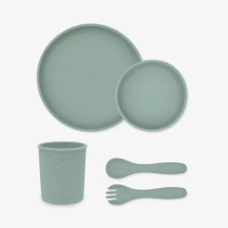 Kikka Boo Silikonski set za hranjenje 5 delova Platinum Sage ( KKB52001 )
