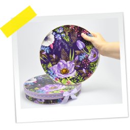 TANJIR SET 2/1 LJUBIČASTO CVEĆE 26 CM OP25442 WY