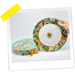 TANJIR SET 2/1 CVEĆE ZELENO 26 CM OP25446 WY
