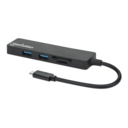 Manhattan 164948 3.2 G1/5Gbps/CR/Crni USB-C HUB 3port