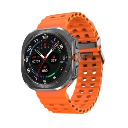 Smart watch dt watch ultra crni (narandzasta silikonska narukvica) ( SW412 )