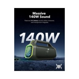 Anker Soundcore Boom 2 Plus 140W 2.2 prenosivi bluetooth IPX7 zvučnik zeleni