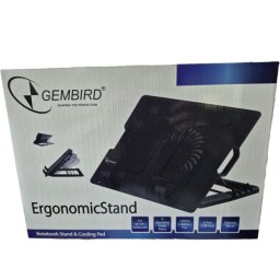 N2000IV** Gembird hladnjak za laptop, 15-17 180mm Fan-CONTROL, 2xUSB, 365x265mm, Ergo Stand(599)