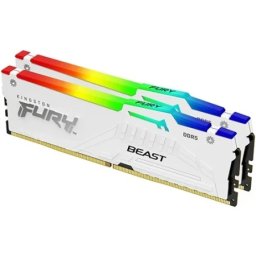 Kingston Fury Beast White RGB XMP KF552C40BWAK2-64 Memorija DDR5 64GB (2X32) 5200MHz