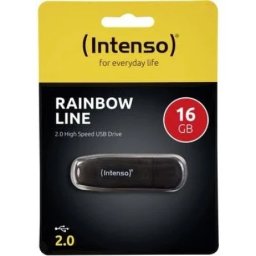 Intenso 3502470 16GB Rainbow Line USB2.0 Black USB Flash