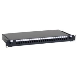 Safewell Patch panel 24 Simplex SC sa kasetom, bez modula, crni ( 6609 )