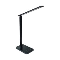 Ledvance Sklopiva stona LED lampa sa satom i USB punjenjem 6.5W OSRAM crna ( 4099854475658E )