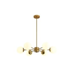 Viseći luster ORBA 6xE27, 720 mm, belo-bakarni ( 144-20020 )
