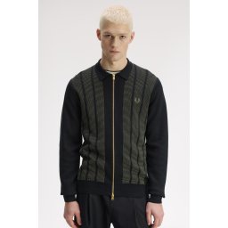 FRED PERRY PANEL ZIP DŽEMPER BLACK