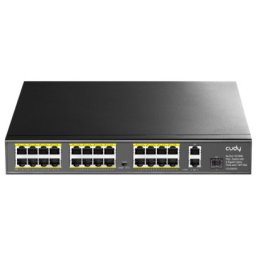 Cudy FS1026PS1 24-Port 10/100M PoE+Switch, 2Gbit Uplink + 1 Gbit Combo SFP Port, 300W(PFS4226-24ET-