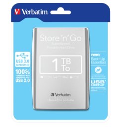 Verbatim 53071 HDD E2.5" 1TB USB 3.0 Store'n'Go , Silver