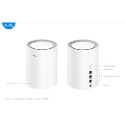 Cudy M3600(1-Pack), BE3600 Gigabit Mesh Wi-Fi 7 System, 2882 Mbps + 688 Mbps IPv6