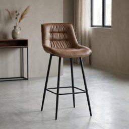 Barska stolica Valeta Braon/Noge crne mat ( 776-068 )
