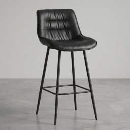 Barska stolica Valeta Crna/Noge crne mat ( 776-069 )