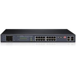 Provision 16-port PoE switch 10/100+2RJ45+2SFP,CCTV Mode,250W ( poes-16250cl+2g+2sfp )