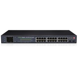 Provision 24-port Giga PoE Switch 370W+2SFP za video nadzor ( poes-24370gcl+2sfp )