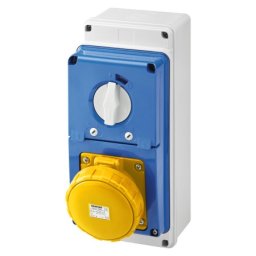 Gewiss IB, OG priklj. sa nosačem os., 3P+E 63A 100-130V, IP67 ( Gw67246n )