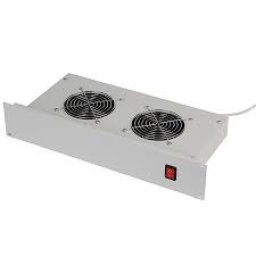 Keline 19" Ventilatorska jedinica sa 2 ventilatora i termostatom ( Rab-ch-x01-a1 )