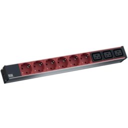 Bachmann PDU Basic ALU 19"1U,6xšuko crveni+3xC19,ulaz C20,16A,kabl 2m ( 800.2333 )