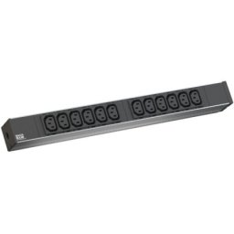 Bachmann PDU Basic ALU 19" 1U 12xC13 sa blokadom, 16A, kabl 2m ( 333.616 )