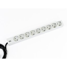 Bachmann PDU Basic ALU 19" 1U 9xšuko, 16A, kabl 2m ( 333.401 )