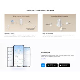 Cudy P2, 5G SA/NSA AX3000 Wi-Fi 6 Router, 2.6 Gbps DL, 2402 Mbps+ 574 Mbps