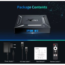 Gembird GMB-X96 M200 2/16GB smart TV box S905X5M quad ARM G310V2, 2x4K 2.4&5G, 1000M, BT, Android 14