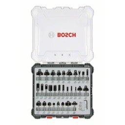 Komplet raznih glodala, 30 komada, držač od 6 mm Bosch 2607017474, 30-piece Mixed Application Router Bit Set.
