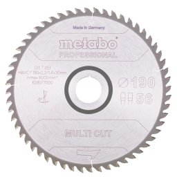Metabo List kružne testere za drvo professional HV/CT 190x30 Z56