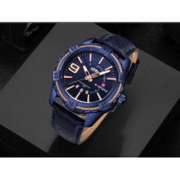 Naviforce 9117K Blue muški sat sa kožnom narukvicom