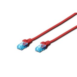 Digitus DK-1512-100/R patchcord kabl 5e U/UTP CCA 10m crveni ( DG027 )