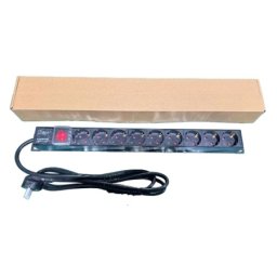 ExeLink Razvodni PDU panel za rack 19 in, sa 9 utičnih mesta, kabl 2m (aluminijum) ( EXE119 )