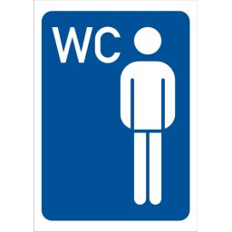 NALEPNICA A7 WC MUŠKI 1005