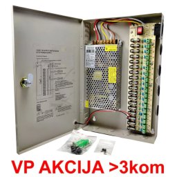 NAPRK-12V/20A-18CH ** Gembird napajanje sa kljucem, 2A/CH (2821)