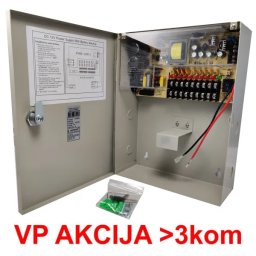 NAPRKU-12V/10A-9CH ** Gembird Napajanje u kutiji sa opcijom UPS (bez baterije) 1.5A/CH (2738)