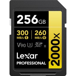 Lexar SDXC 256GB Professional 300MB/s 2000x UHS-II
