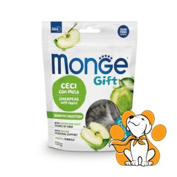 Monge Gift Sensitive Digestion Chickpeas With Apple 150g,Voćna Poslastica Za Pse