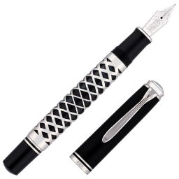 Nalivpero Metal Sleeve G M805 (M) u specijalnoj poklon kutiji Pelikan crno-sivo