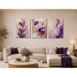 DIGITAL ART slike na platnu Ljubicasta elegancija ms312