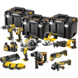 DeWalt DCK1012P4T akumulatorski set mašina, 18V XR, 10 delova, TSTAK koferi ( DCK1012P4T )