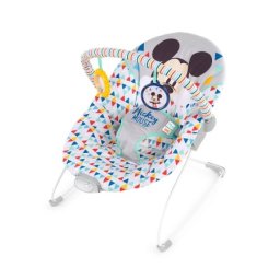 Kids ii 11896 lezaljka sa vibracijom za bebe mickey mouse "triangles" (max 9kg) ( SKU11896 )
