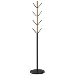 Čiviluk elegantni crni sa braon detaljima visine 177 cm