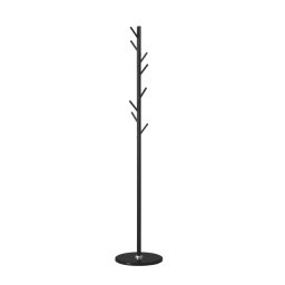 Crni metalni čiviluk sa postoljem 175 cm