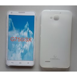 TPU Pudding maska za Huawei Ascend G750, Honor 3X 2013 (5.5"), bela
