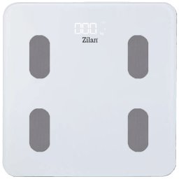 Zilan Pametna vaga za merenje, do 180kg, LED, Bluetooth, bela - ZLN8979